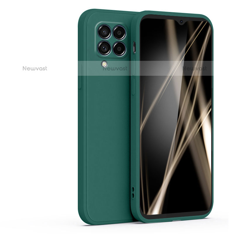 Ultra-thin Silicone Gel Soft Case 360 Degrees Cover S01 for Samsung Galaxy M32 4G Midnight Green