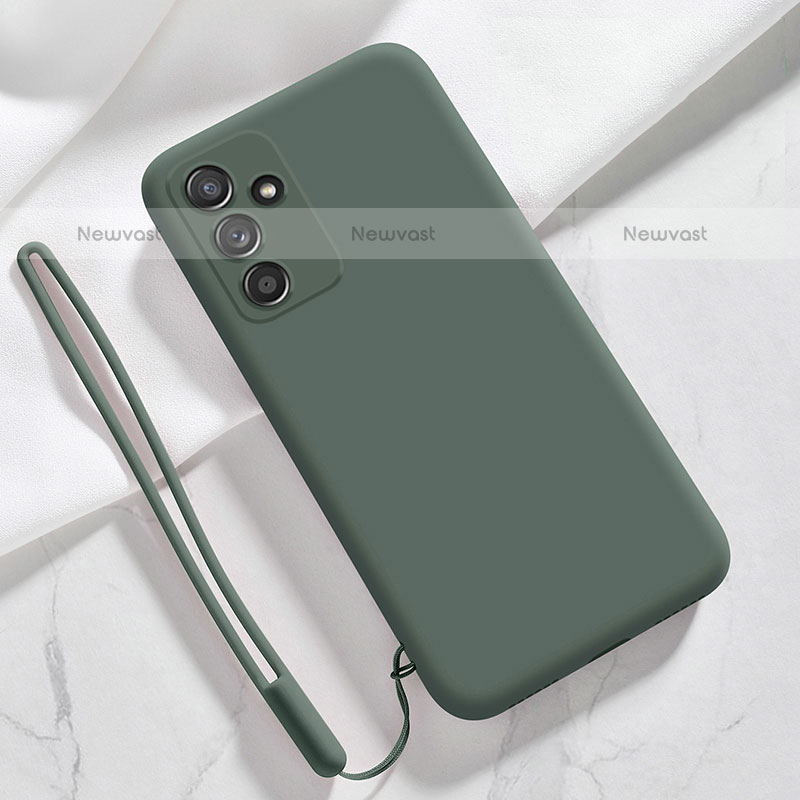 Ultra-thin Silicone Gel Soft Case 360 Degrees Cover S01 for Samsung Galaxy M52 5G Midnight Green