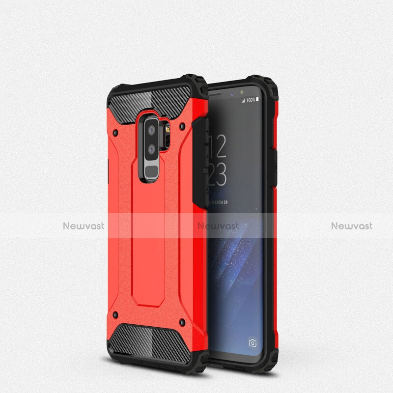 Ultra-thin Silicone Gel Soft Case 360 Degrees Cover S01 for Samsung Galaxy S9 Plus Red