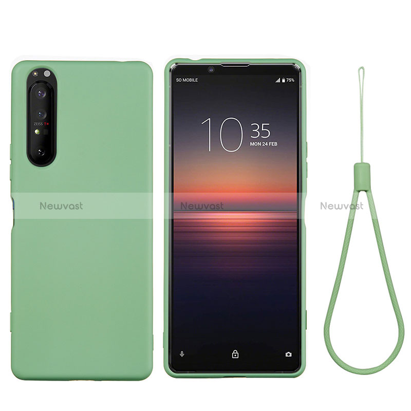 Ultra-thin Silicone Gel Soft Case 360 Degrees Cover S01 for Sony Xperia 1 III Green