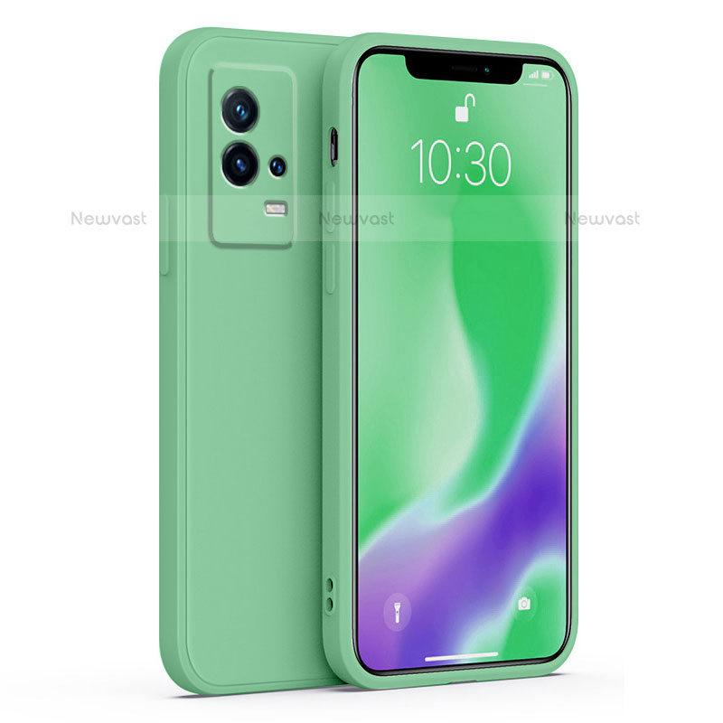 Ultra-thin Silicone Gel Soft Case 360 Degrees Cover S01 for Vivo iQOO 8 Pro 5G Green