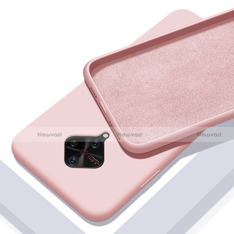 Ultra-thin Silicone Gel Soft Case 360 Degrees Cover S01 for Vivo S1 Pro Pink