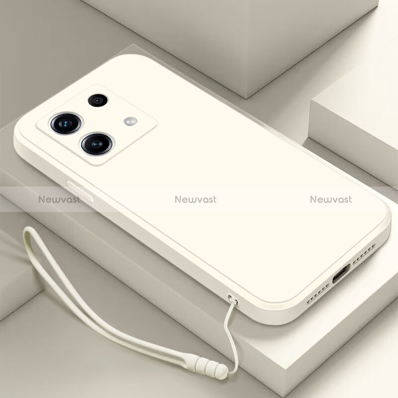 Ultra-thin Silicone Gel Soft Case 360 Degrees Cover S01 for Xiaomi Redmi Note 13 5G White