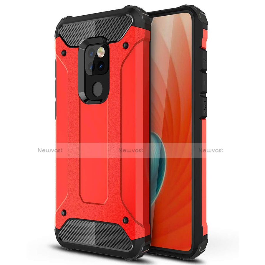 Ultra-thin Silicone Gel Soft Case 360 Degrees Cover S02 for Huawei Mate 20 Red