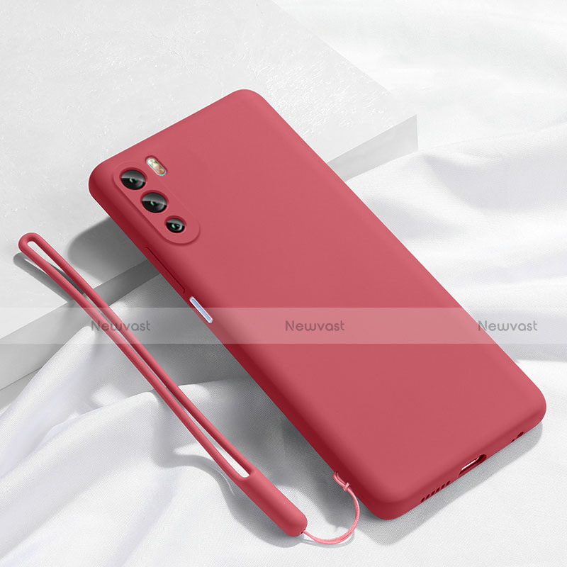 Ultra-thin Silicone Gel Soft Case 360 Degrees Cover S02 for Huawei Mate 40 Lite 5G Red Wine