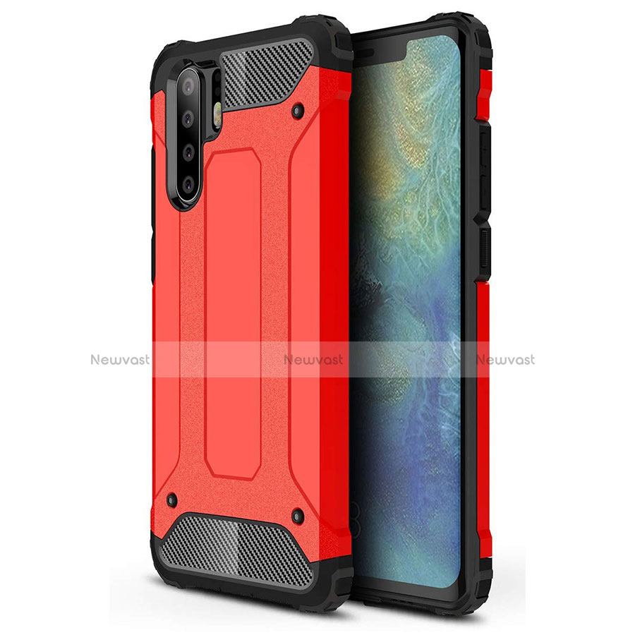 Ultra-thin Silicone Gel Soft Case 360 Degrees Cover S02 for Huawei P30 Pro New Edition Red