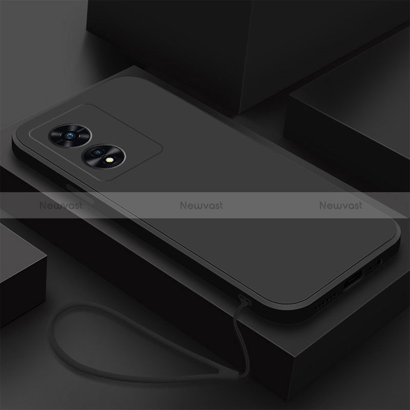 Ultra-thin Silicone Gel Soft Case 360 Degrees Cover S02 for Oppo A1 5G Black