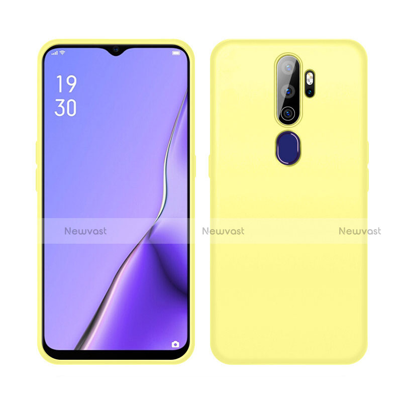 Ultra-thin Silicone Gel Soft Case 360 Degrees Cover S02 for Oppo A11X Yellow