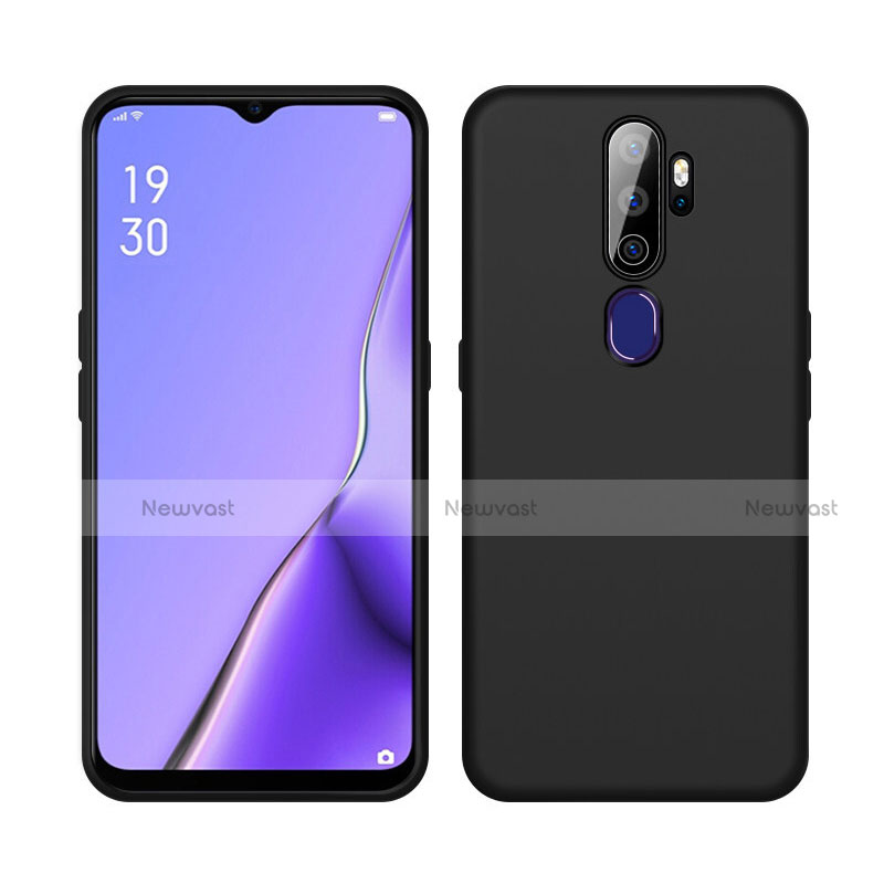 Ultra-thin Silicone Gel Soft Case 360 Degrees Cover S02 for Oppo A9 (2020) Black