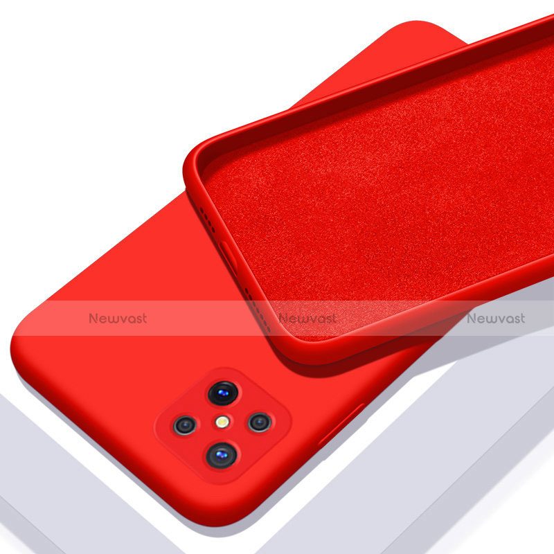 Ultra-thin Silicone Gel Soft Case 360 Degrees Cover S02 for Oppo A92s 5G Red