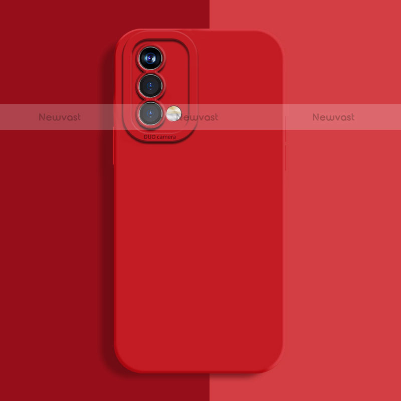 Ultra-thin Silicone Gel Soft Case 360 Degrees Cover S02 for Oppo A93 5G Red