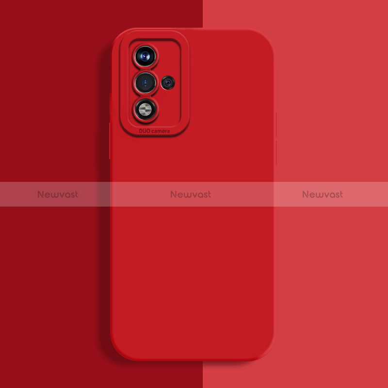 Ultra-thin Silicone Gel Soft Case 360 Degrees Cover S02 for Oppo A93s 5G Red