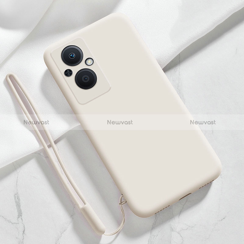 Ultra-thin Silicone Gel Soft Case 360 Degrees Cover S02 for Oppo A96 5G White