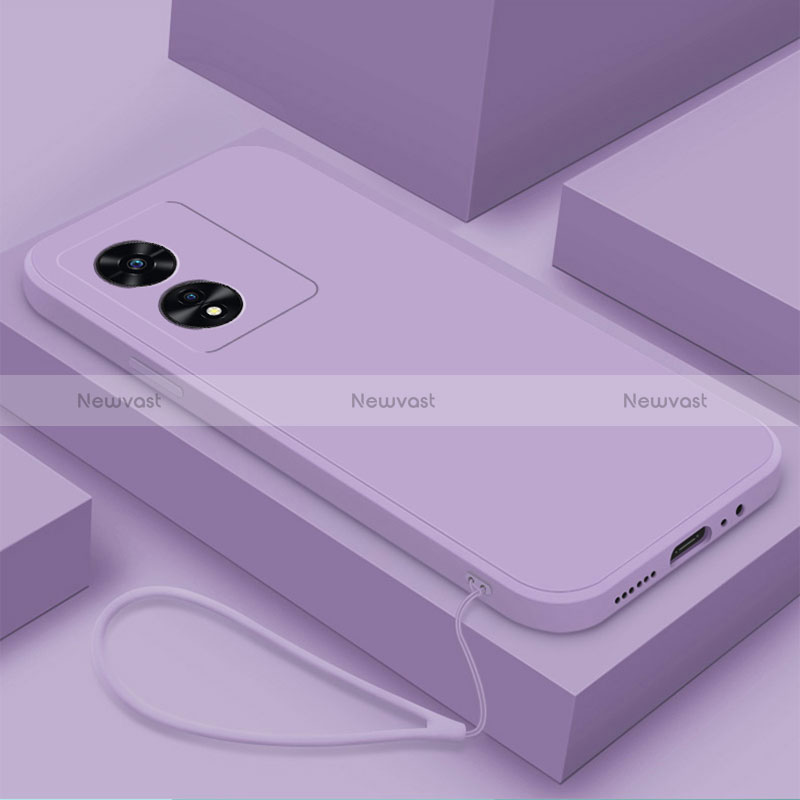 Ultra-thin Silicone Gel Soft Case 360 Degrees Cover S02 for Oppo A97 5G Clove Purple