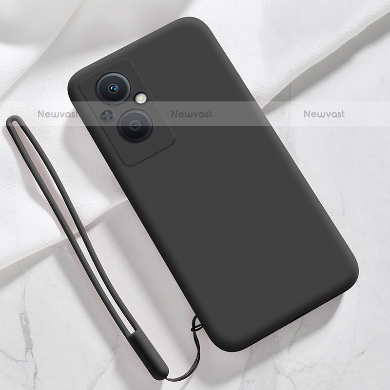 Ultra-thin Silicone Gel Soft Case 360 Degrees Cover S02 for Oppo F21 Pro 5G Black