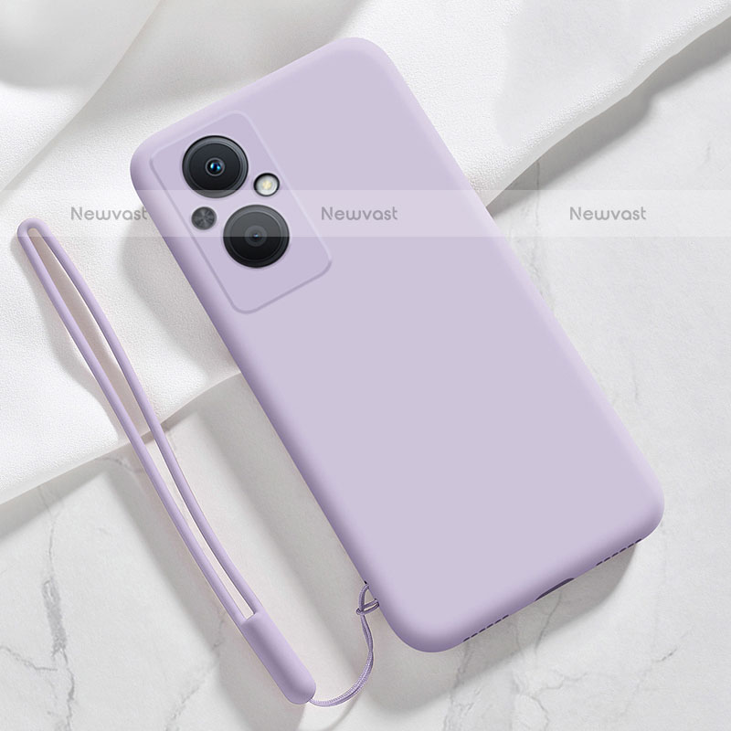 Ultra-thin Silicone Gel Soft Case 360 Degrees Cover S02 for Oppo F21 Pro 5G Clove Purple