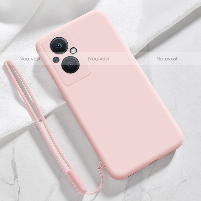 Ultra-thin Silicone Gel Soft Case 360 Degrees Cover S02 for Oppo F21 Pro 5G Pink