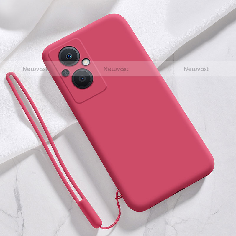 Ultra-thin Silicone Gel Soft Case 360 Degrees Cover S02 for Oppo F21s Pro 5G Red