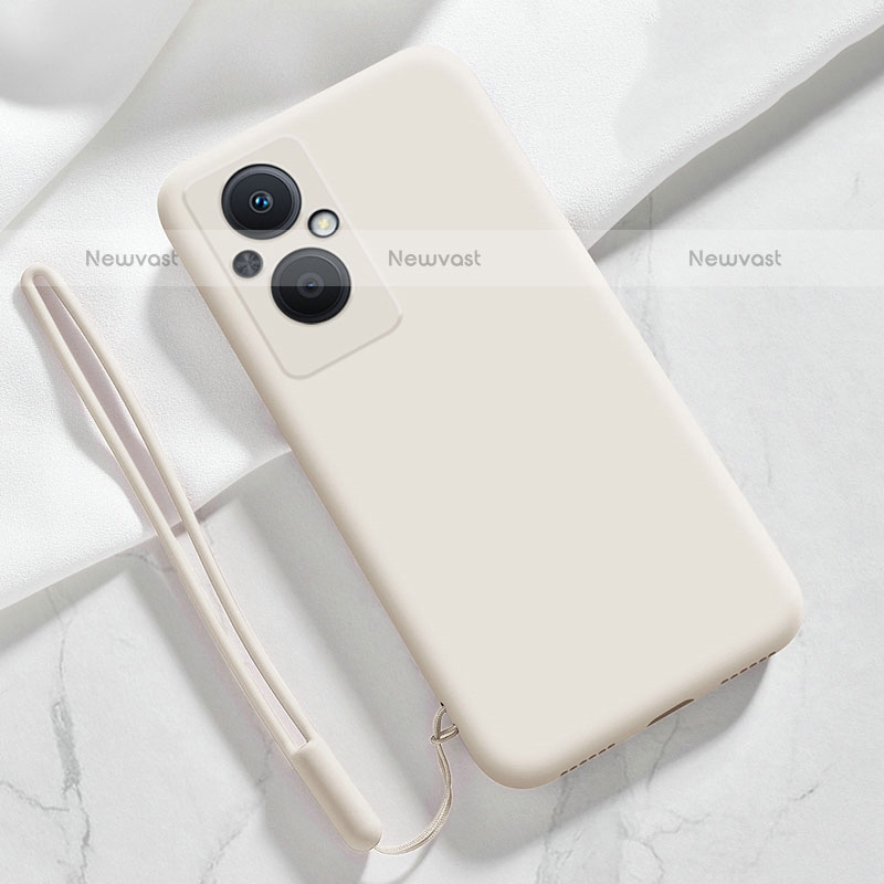 Ultra-thin Silicone Gel Soft Case 360 Degrees Cover S02 for Oppo F21s Pro 5G White