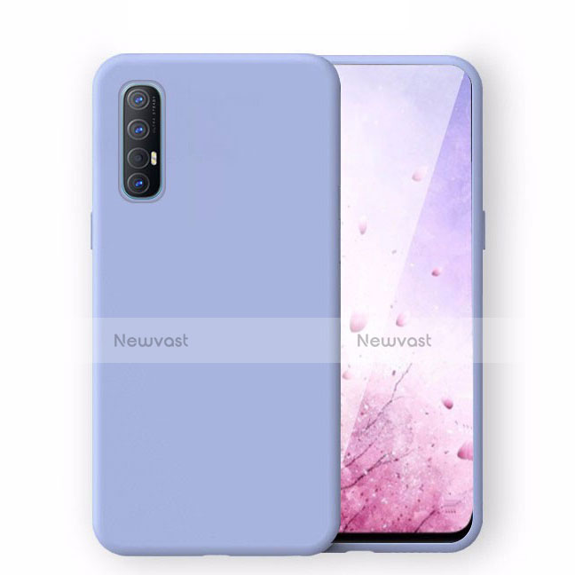 Ultra-thin Silicone Gel Soft Case 360 Degrees Cover S02 for Oppo Find X2 Neo Sky Blue