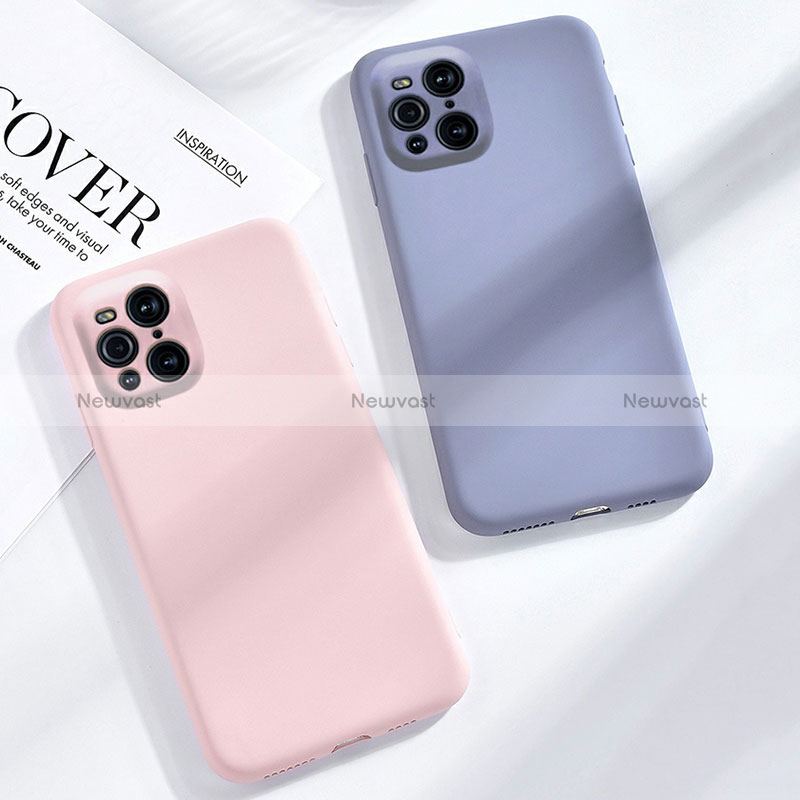 Ultra-thin Silicone Gel Soft Case 360 Degrees Cover S02 for Oppo Find X3 5G