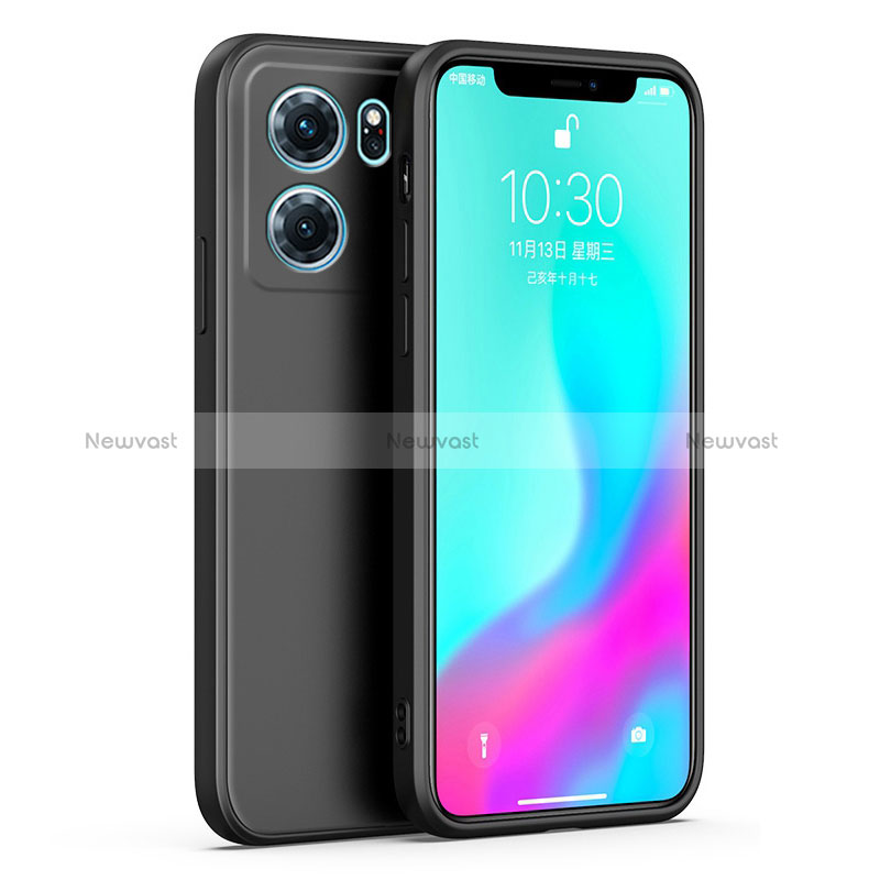 Ultra-thin Silicone Gel Soft Case 360 Degrees Cover S02 for Oppo K10 5G Black