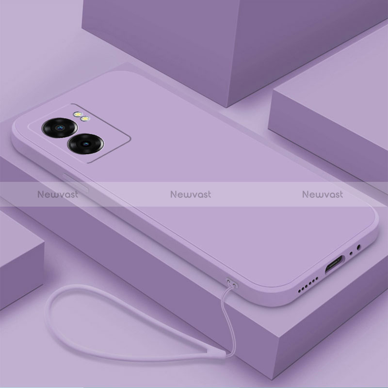 Ultra-thin Silicone Gel Soft Case 360 Degrees Cover S02 for Oppo K10 5G India Clove Purple