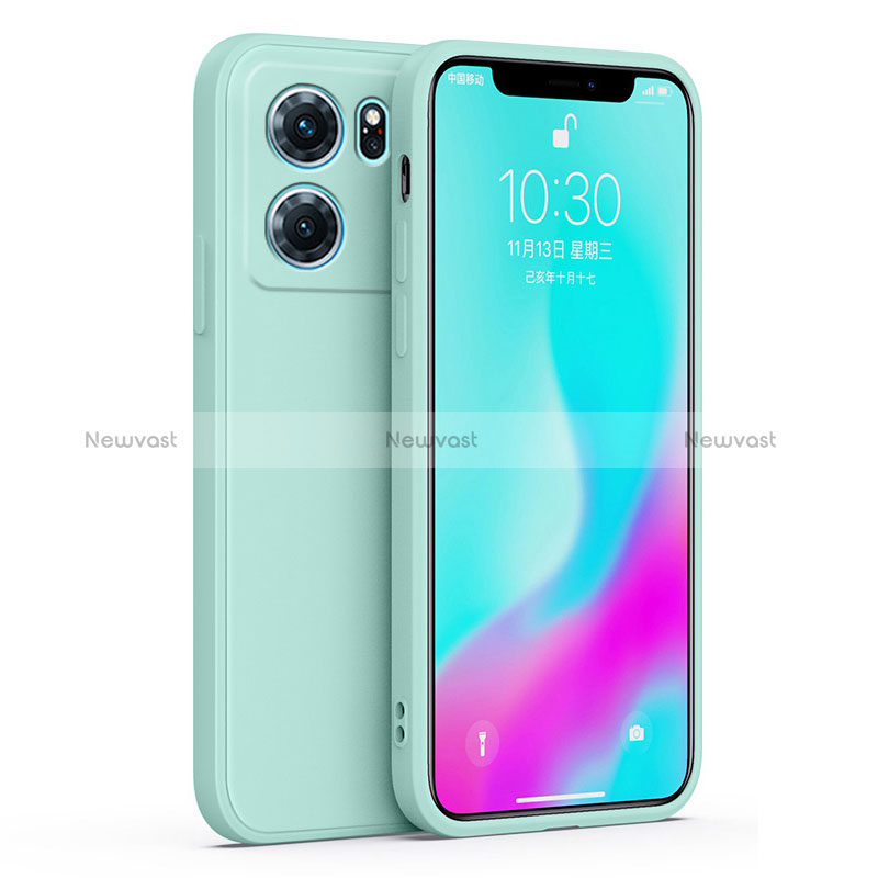 Ultra-thin Silicone Gel Soft Case 360 Degrees Cover S02 for Oppo K10 5G Matcha Green