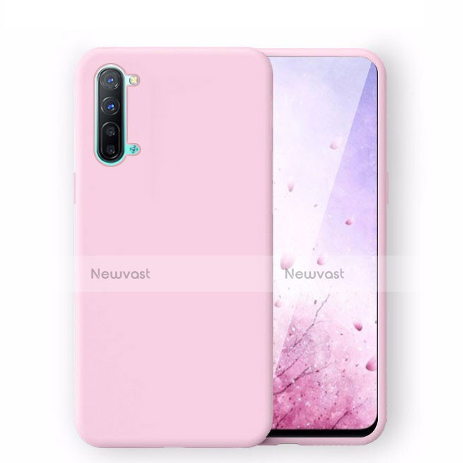 Ultra-thin Silicone Gel Soft Case 360 Degrees Cover S02 for Oppo K7 5G Pink