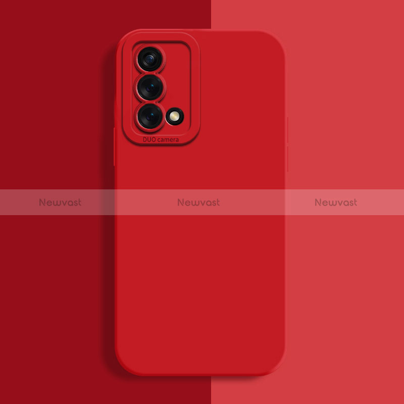 Ultra-thin Silicone Gel Soft Case 360 Degrees Cover S02 for Oppo K9 5G Red