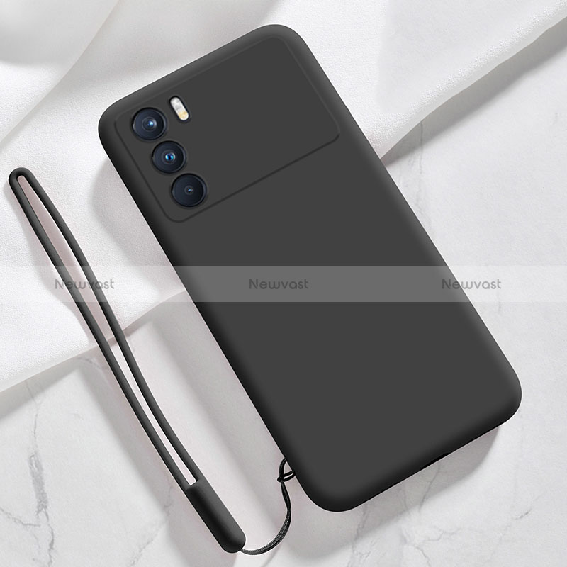 Ultra-thin Silicone Gel Soft Case 360 Degrees Cover S02 for Oppo K9 Pro 5G Black