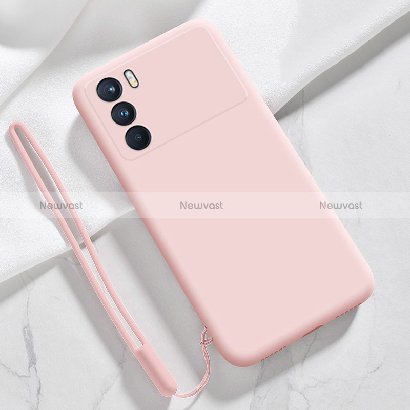 Ultra-thin Silicone Gel Soft Case 360 Degrees Cover S02 for Oppo K9 Pro 5G Pink