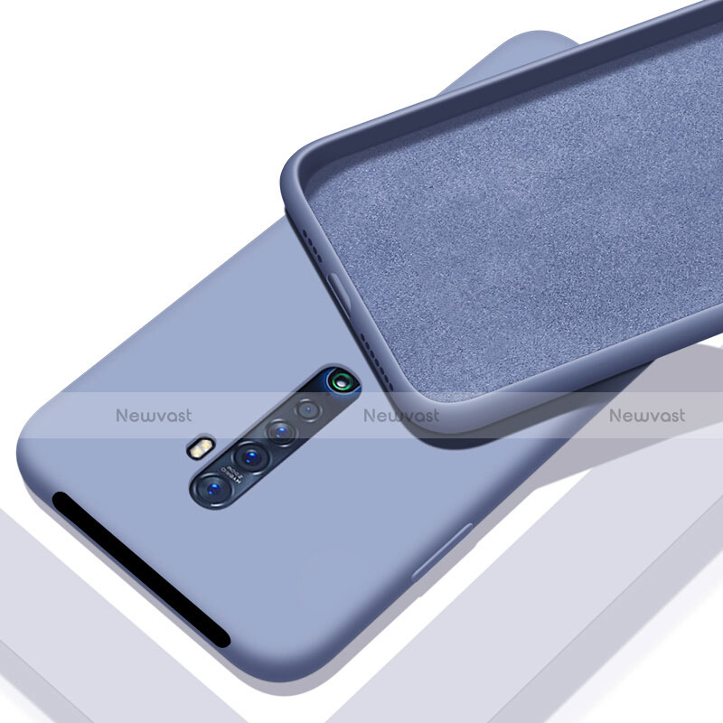 Ultra-thin Silicone Gel Soft Case 360 Degrees Cover S02 for Oppo Reno2 Gray