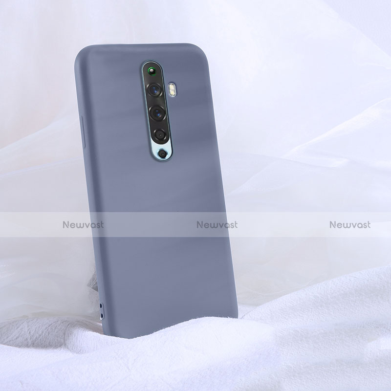 Ultra-thin Silicone Gel Soft Case 360 Degrees Cover S02 for Oppo Reno2 Z Gray