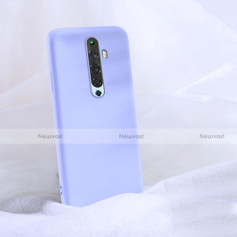 Ultra-thin Silicone Gel Soft Case 360 Degrees Cover S02 for Oppo Reno2 Z Purple