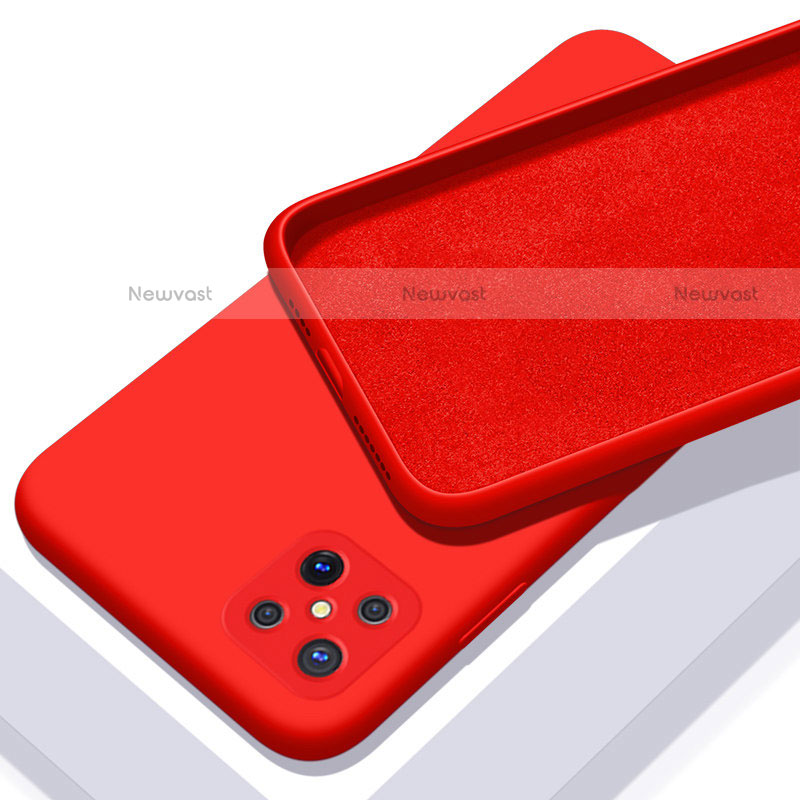 Ultra-thin Silicone Gel Soft Case 360 Degrees Cover S02 for Oppo Reno4 Z 5G Red