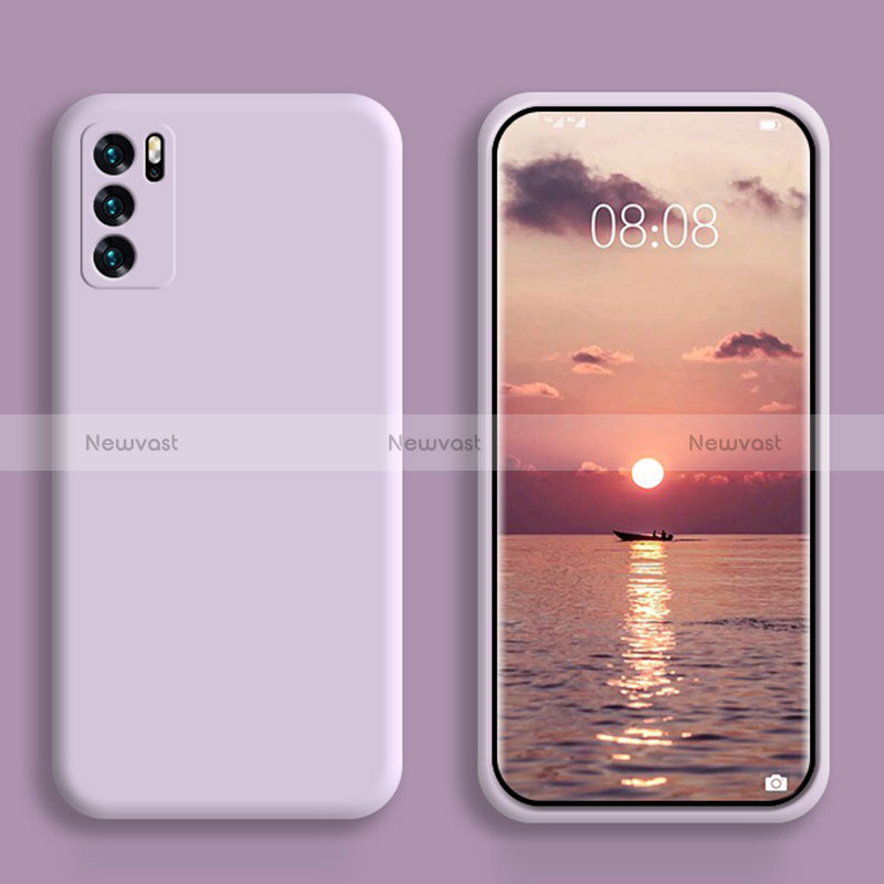 Ultra-thin Silicone Gel Soft Case 360 Degrees Cover S02 for Oppo Reno6 5G Clove Purple