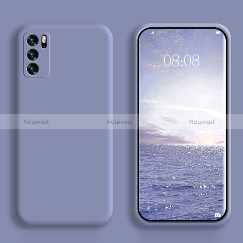 Ultra-thin Silicone Gel Soft Case 360 Degrees Cover S02 for Oppo Reno6 5G Lavender Gray