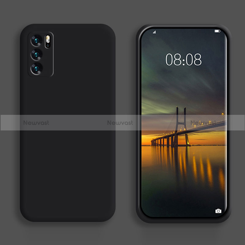 Ultra-thin Silicone Gel Soft Case 360 Degrees Cover S02 for Oppo Reno6 Pro 5G India Black