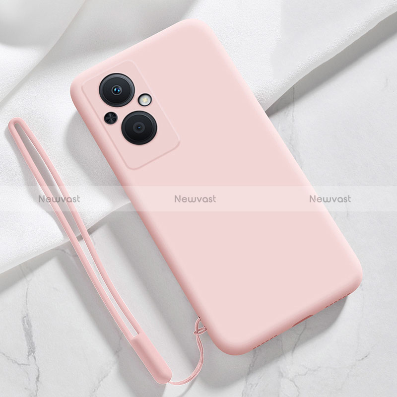 Ultra-thin Silicone Gel Soft Case 360 Degrees Cover S02 for Oppo Reno8 Z 5G Pink