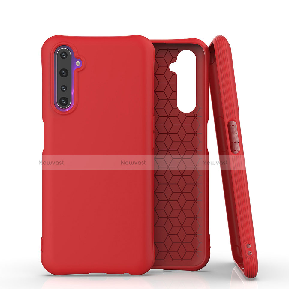 Ultra-thin Silicone Gel Soft Case 360 Degrees Cover S02 for Realme 6 Pro Red