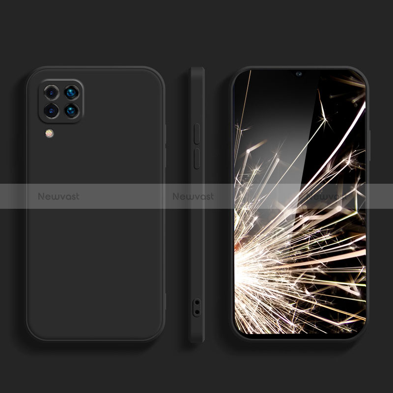 Ultra-thin Silicone Gel Soft Case 360 Degrees Cover S02 for Samsung Galaxy A12 Nacho Black