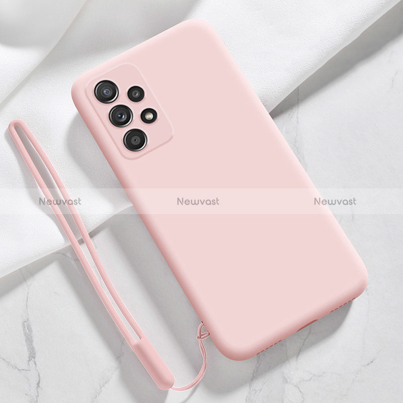 Ultra-thin Silicone Gel Soft Case 360 Degrees Cover S02 for Samsung Galaxy A23 4G Pink