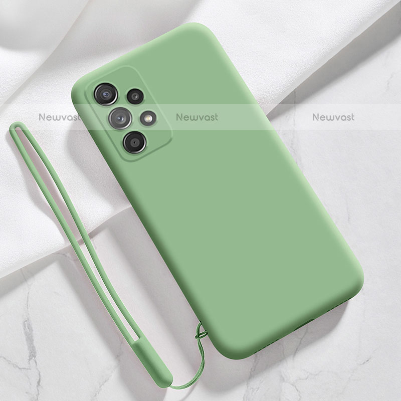 Ultra-thin Silicone Gel Soft Case 360 Degrees Cover S02 for Samsung Galaxy A23 5G Matcha Green