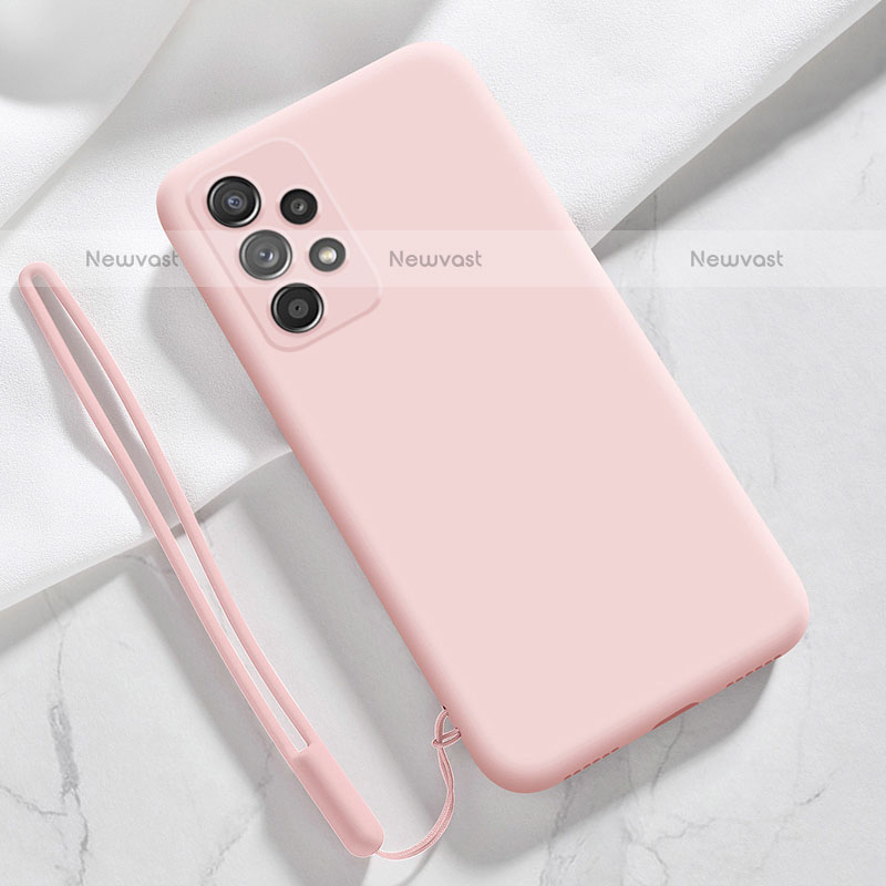 Ultra-thin Silicone Gel Soft Case 360 Degrees Cover S02 for Samsung Galaxy A23 5G Pink