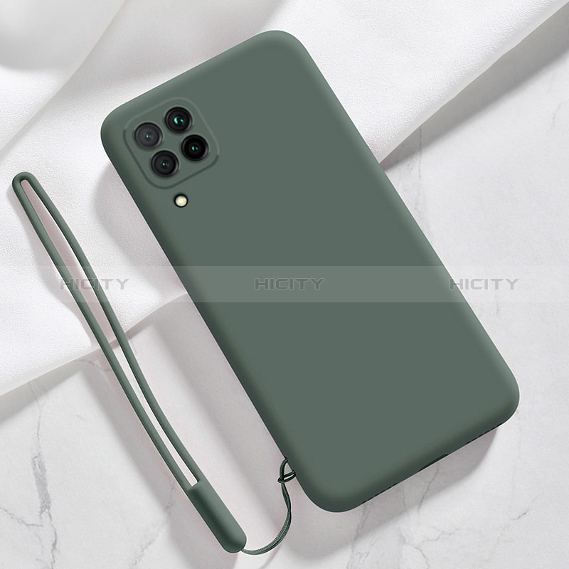 Ultra-thin Silicone Gel Soft Case 360 Degrees Cover S02 for Samsung Galaxy F22 4G Midnight Green