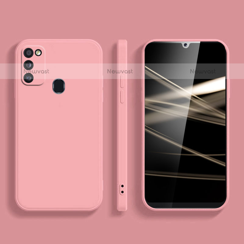 Ultra-thin Silicone Gel Soft Case 360 Degrees Cover S02 for Samsung Galaxy M30s Pink