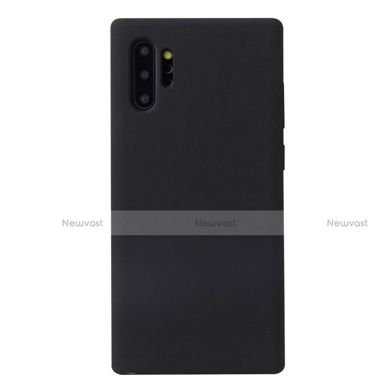 Ultra-thin Silicone Gel Soft Case 360 Degrees Cover S02 for Samsung Galaxy Note 10 Plus 5G Black