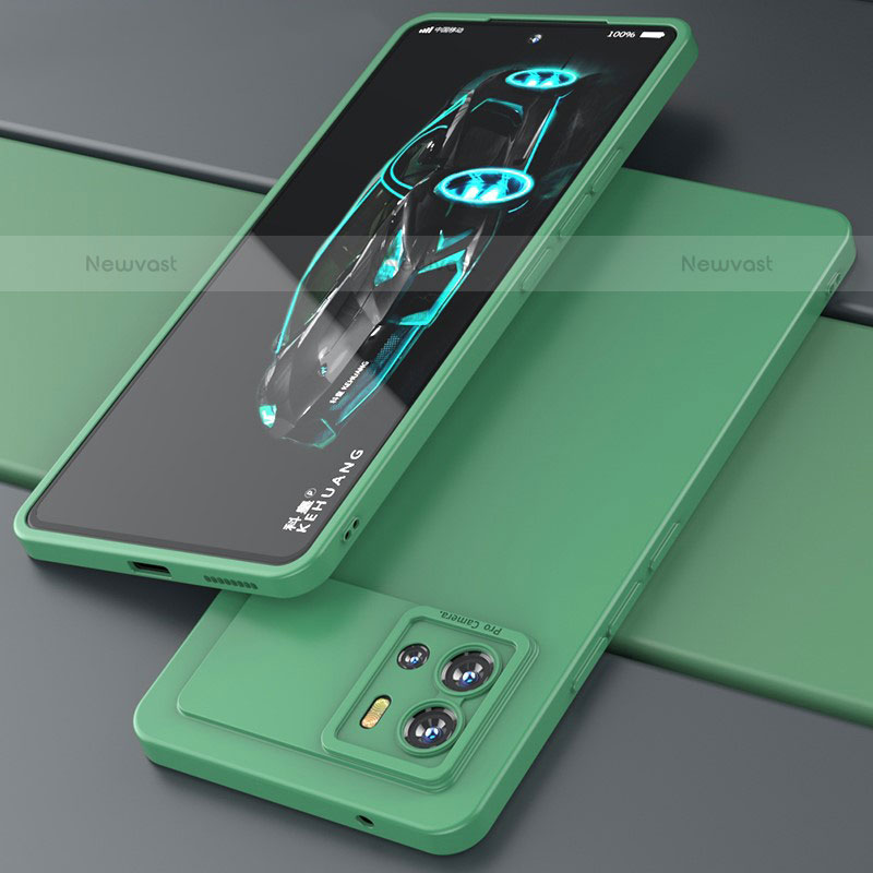 Ultra-thin Silicone Gel Soft Case 360 Degrees Cover S02 for Vivo iQOO 9 5G Green