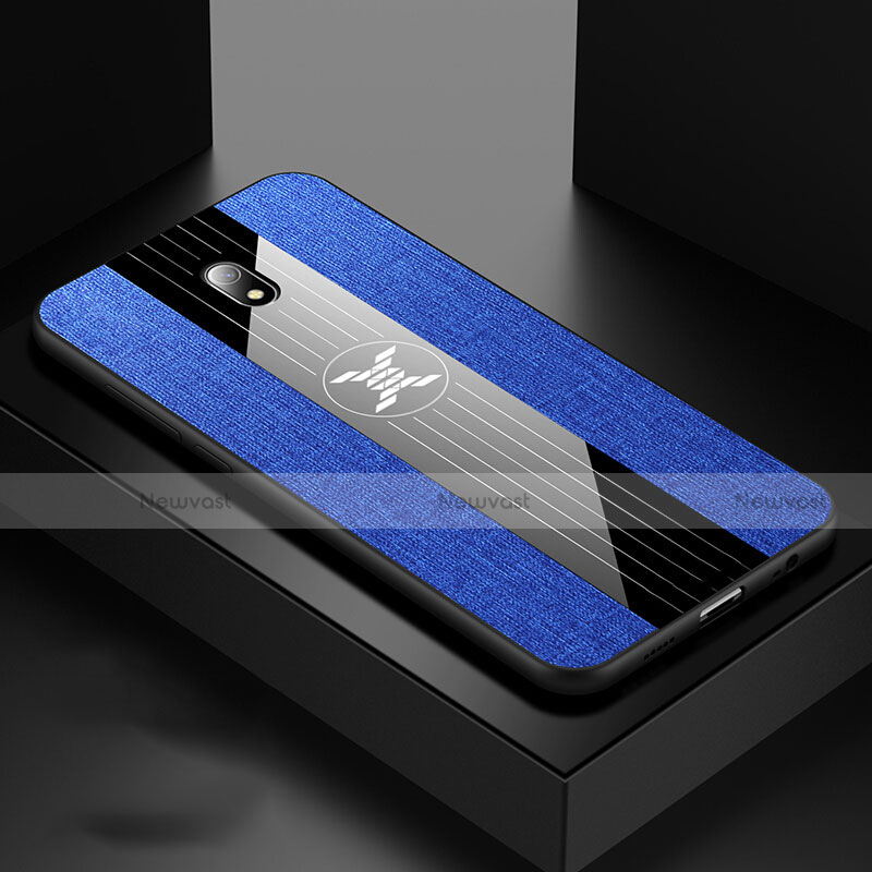 Ultra-thin Silicone Gel Soft Case 360 Degrees Cover S02 for Xiaomi Redmi 8A Blue